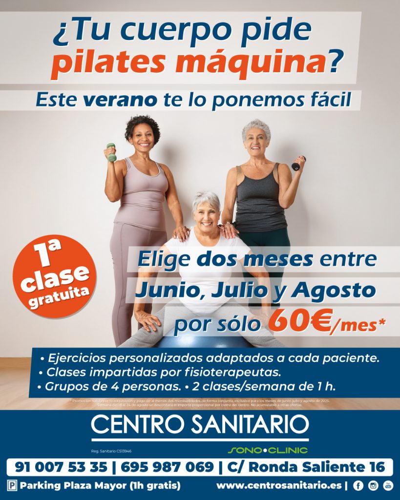 CENTRO SANITARIO SONOCLINIC Torrejón Pilates máquinas