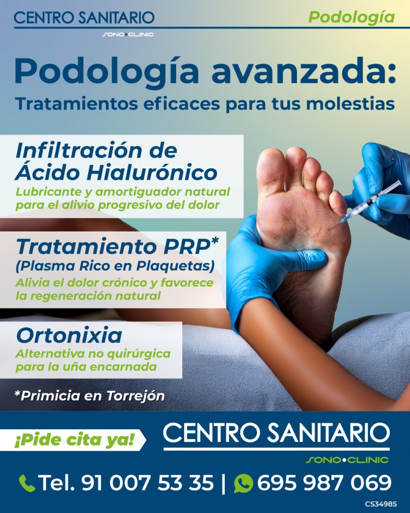 CENTRO SANITARIO SONOCLINIC Torrejón podología avanzada